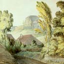 widok zamku Józef Peszke - 1805